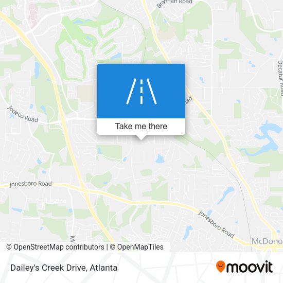 Dailey'S Creek Drive map