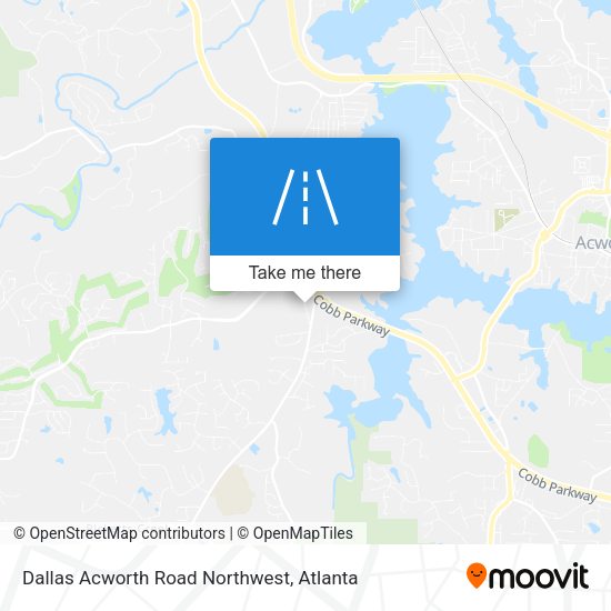 Dallas Acworth Road Northwest map