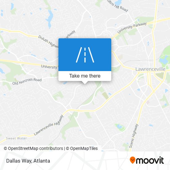 Dallas Way map