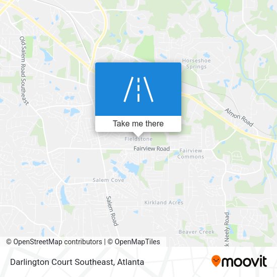 Mapa de Darlington Court Southeast