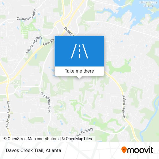 Mapa de Daves Creek Trail