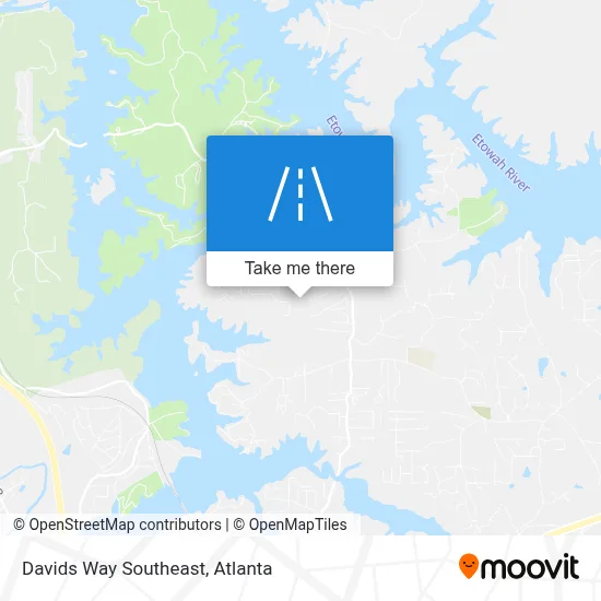Davids Way Southeast map