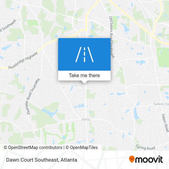 Mapa de Dawn Court Southeast