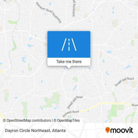 Dayron Circle Northeast map