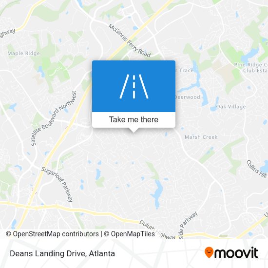 Mapa de Deans Landing Drive