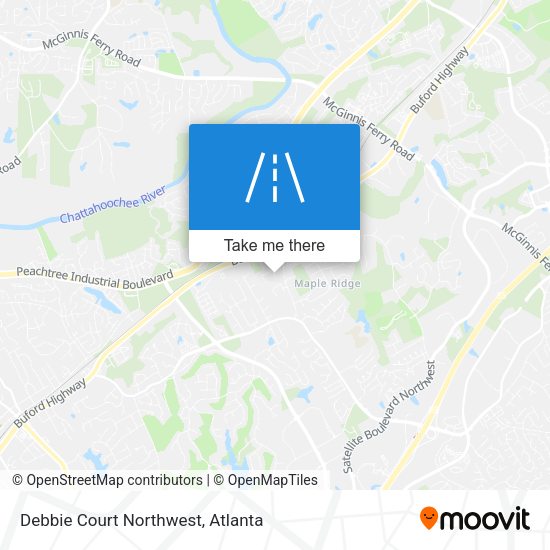 Debbie Court Northwest map