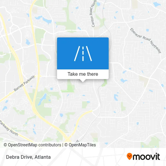 Debra Drive map