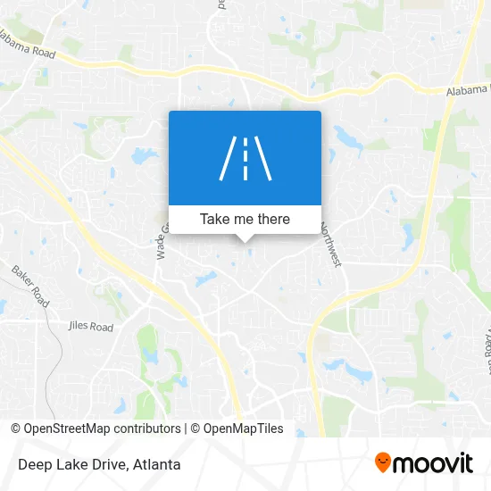 Deep Lake Drive map