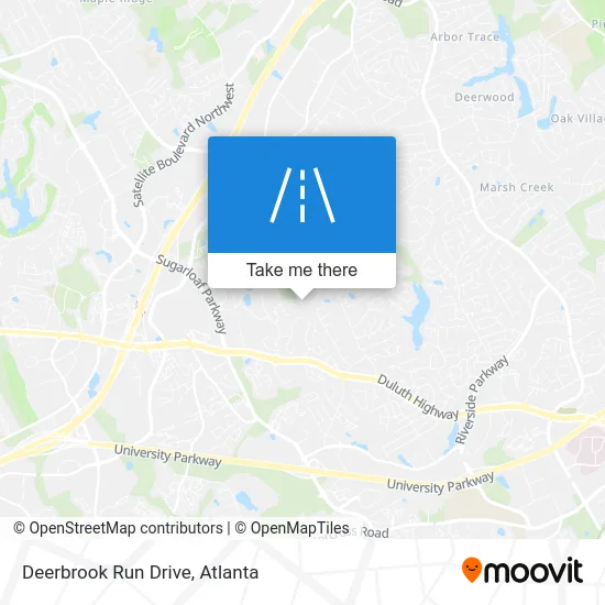 Deerbrook Run Drive map