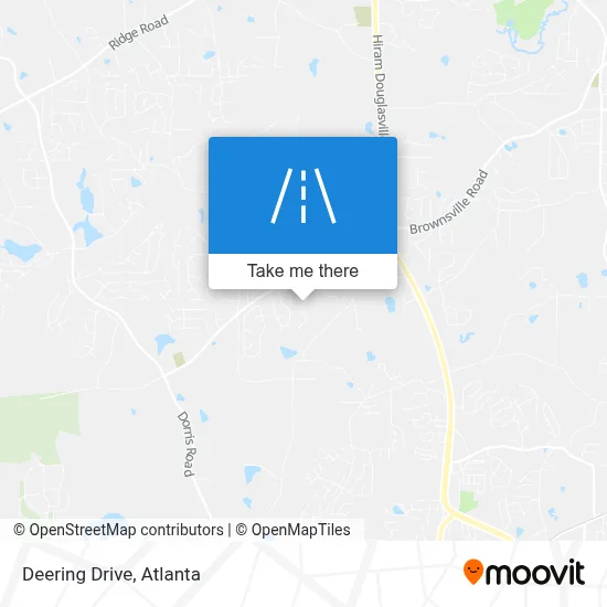 Deering Drive map