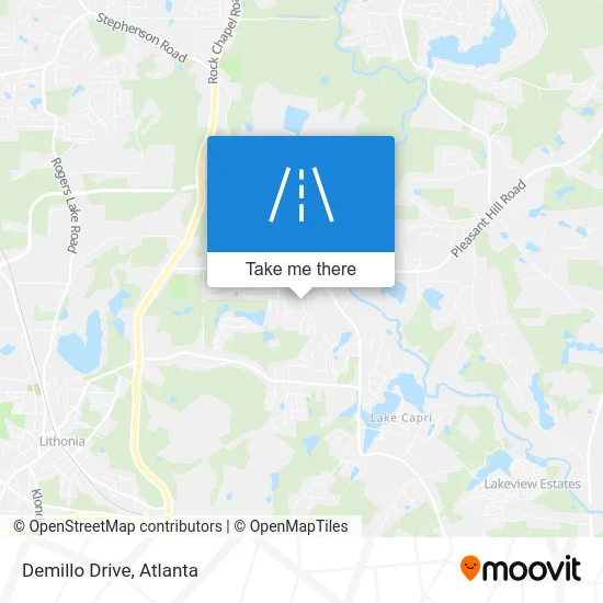 Demillo Drive map