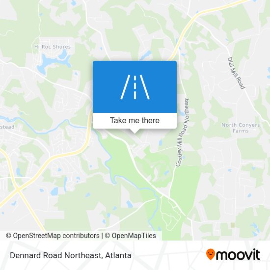 Mapa de Dennard Road Northeast