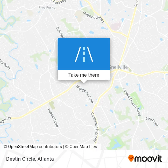 Destin Circle map