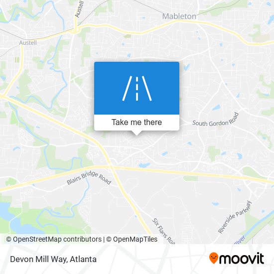 Mapa de Devon Mill Way