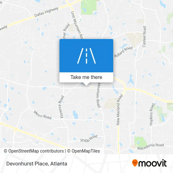 Devonhurst Place map