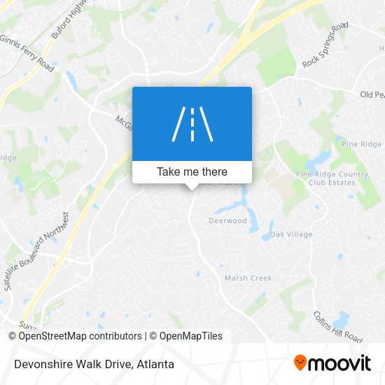 Mapa de Devonshire Walk Drive