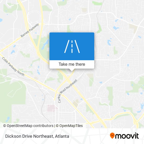 Dickson Drive Northeast map