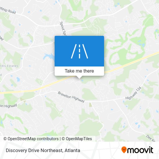 Discovery Drive Northeast map