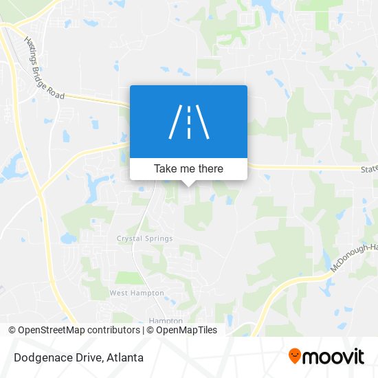 Dodgenace Drive map