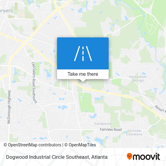 Dogwood Industrial Circle Southeast map