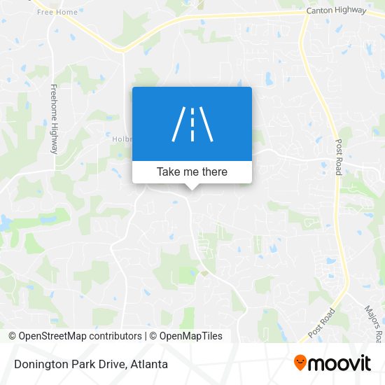 Donington Park Drive map