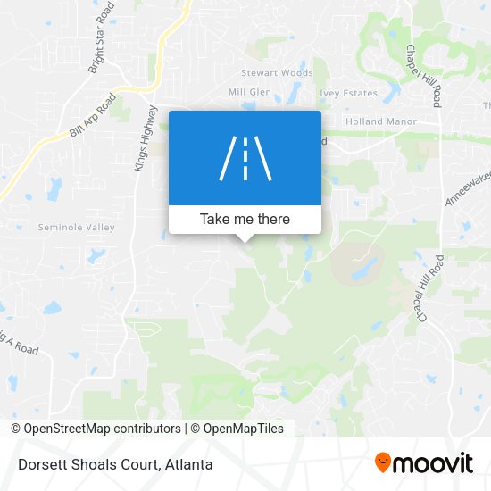 Dorsett Shoals Court map