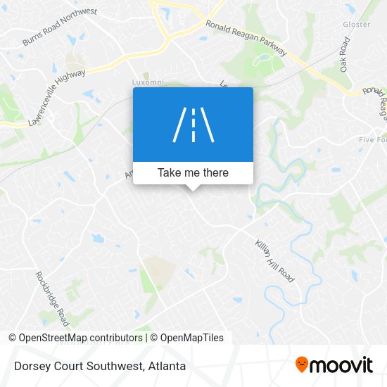 Mapa de Dorsey Court Southwest