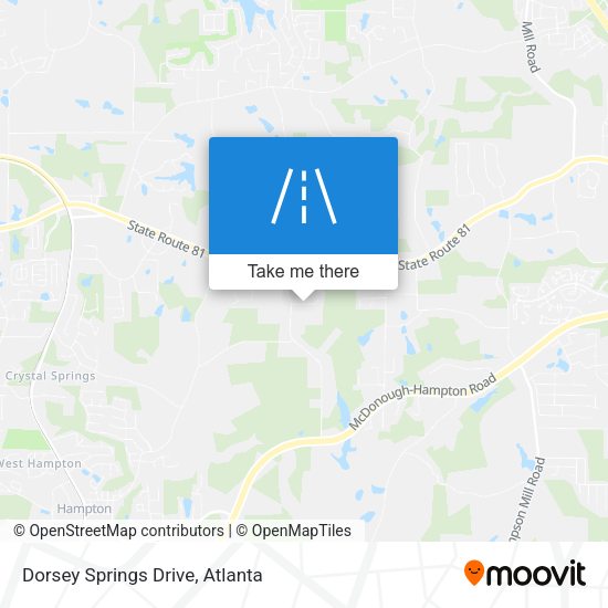 Mapa de Dorsey Springs Drive