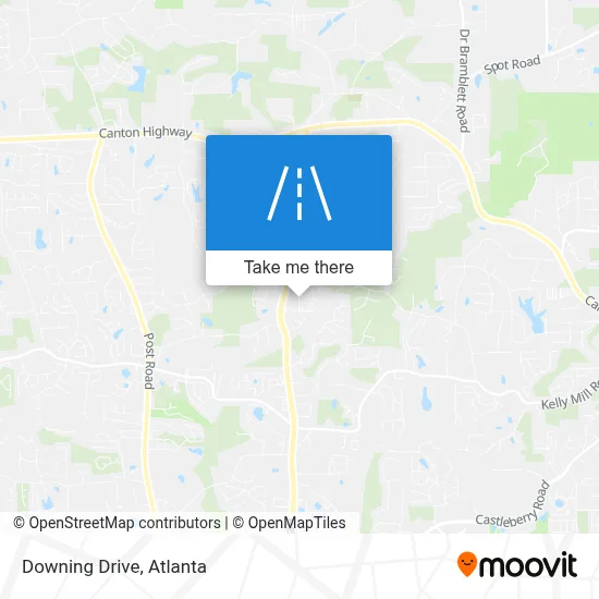Downing Drive map