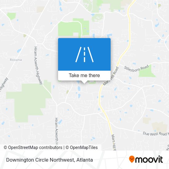 Downington Circle Northwest map