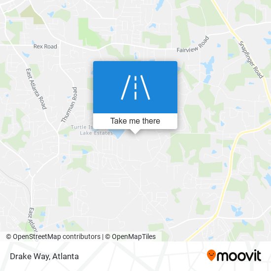 Drake Way map