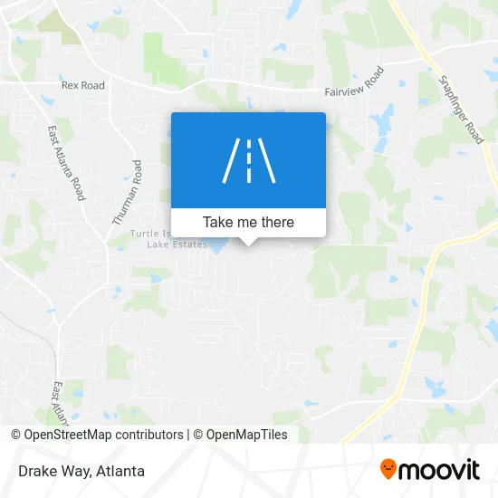 Drake Way map