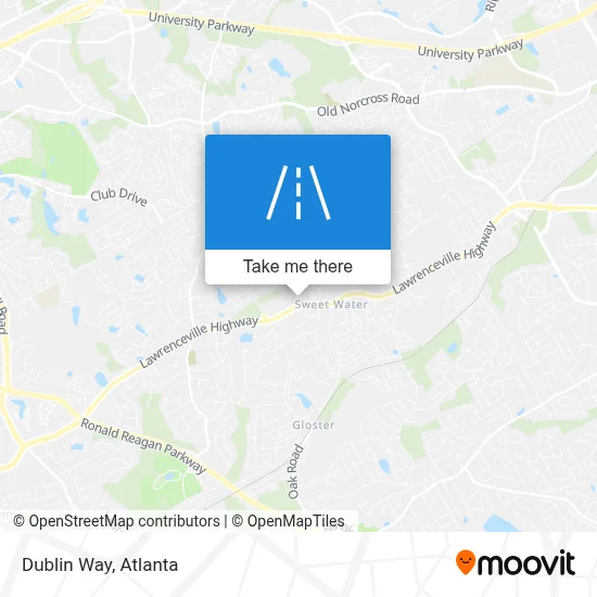 Dublin Way map
