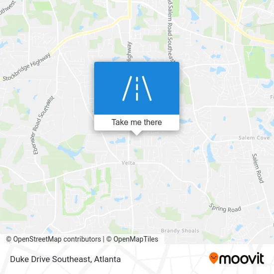 Duke Drive Southeast map