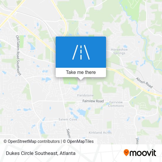 Dukes Circle Southeast map