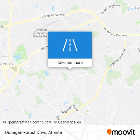 Dunagan Forest Drive map