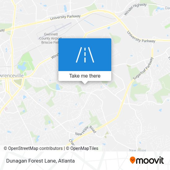 Dunagan Forest Lane map