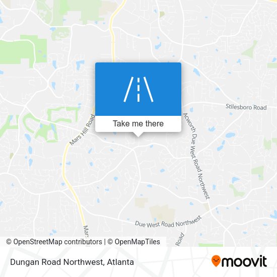 Dungan Road Northwest map