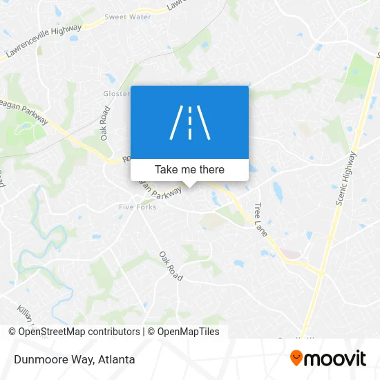 Dunmoore Way map