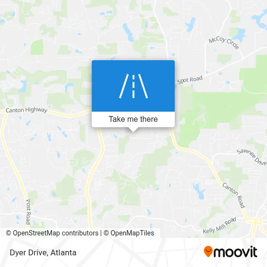Dyer Drive map