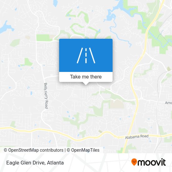 Eagle Glen Drive map