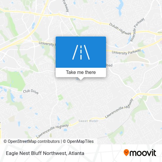 Eagle Nest Bluff Northwest map
