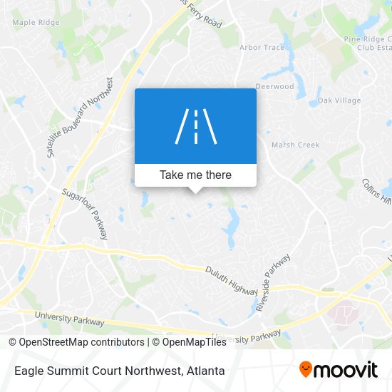 Eagle Summit Court Northwest map