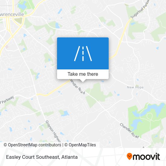 Easley Court Southeast map