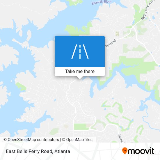 East Bells Ferry Road map