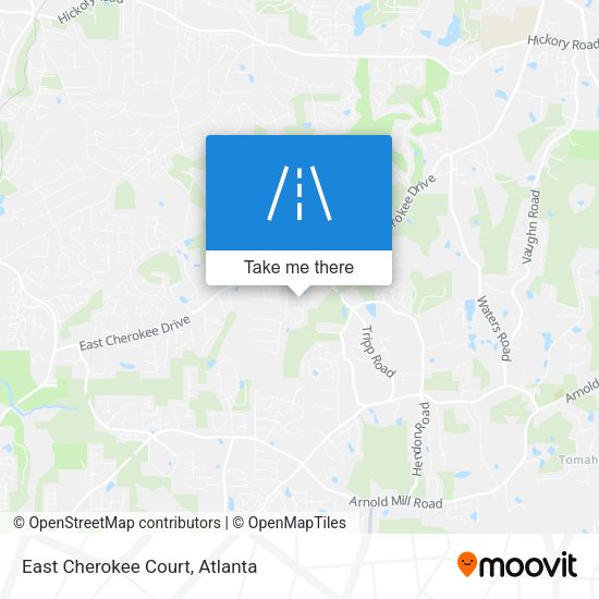 Mapa de East Cherokee Court