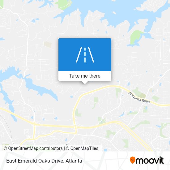 East Emerald Oaks Drive map
