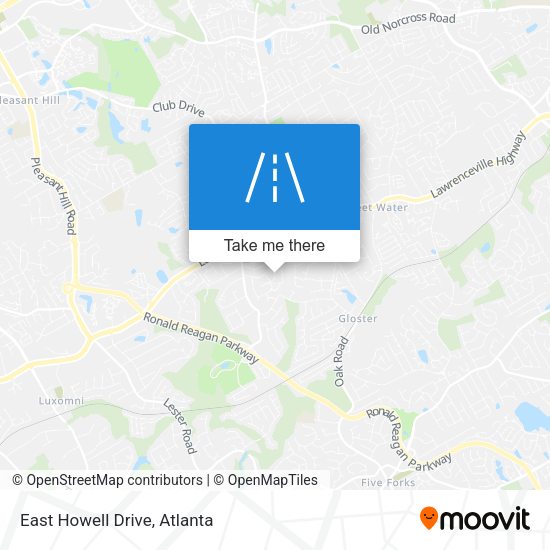 Mapa de East Howell Drive