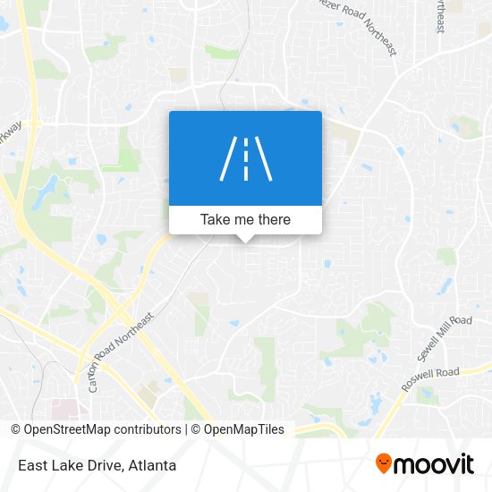 Mapa de East Lake Drive