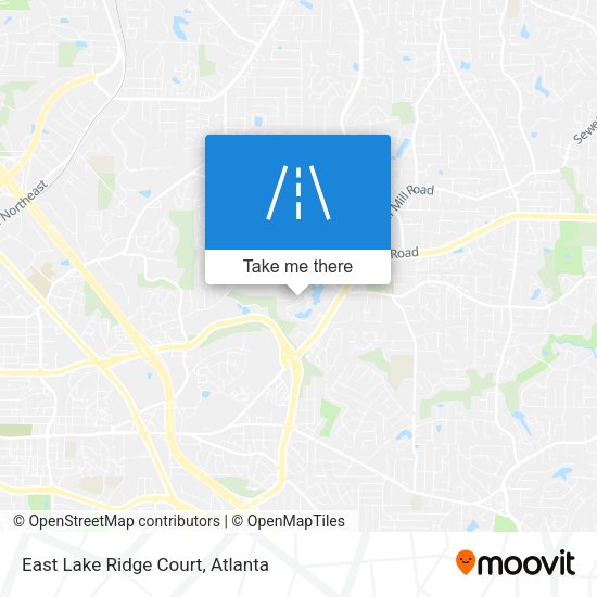 East Lake Ridge Court map